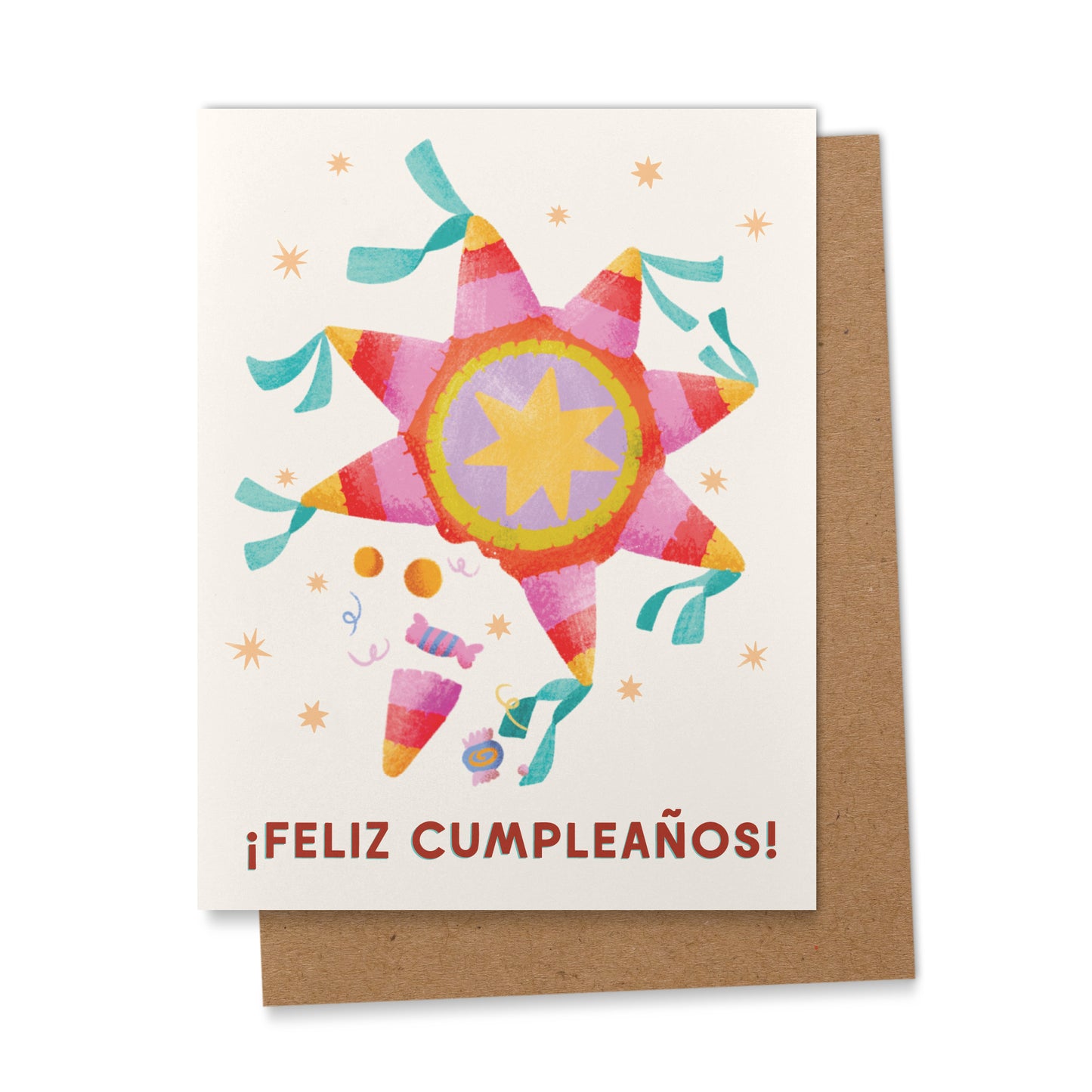 Piñata Spanish Birthday Greeting Card