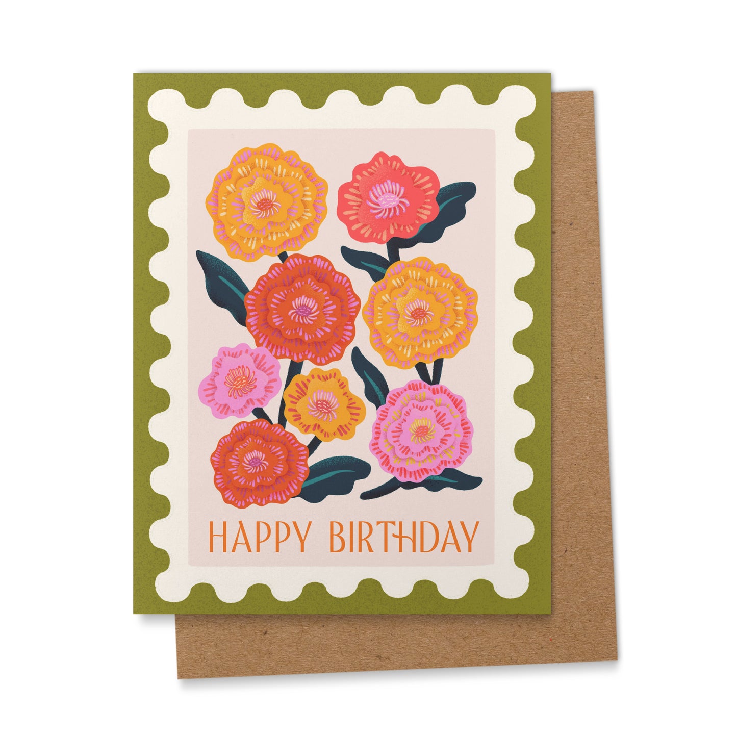 Marigold Happy Birthday Card