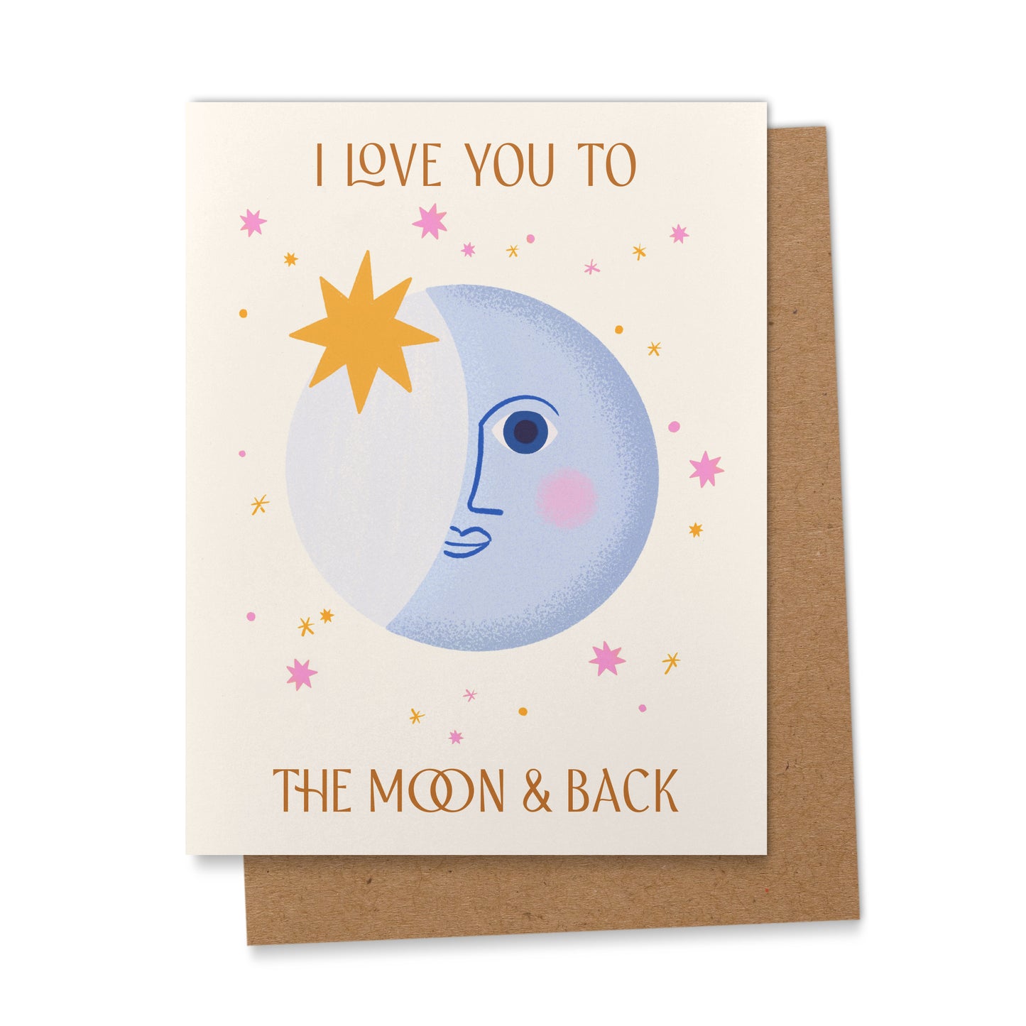 To the Moon & Back Valentine's Day Greeting Card