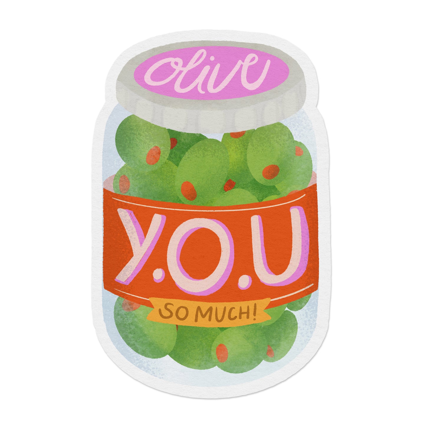 Olive You Vinyl Sticker