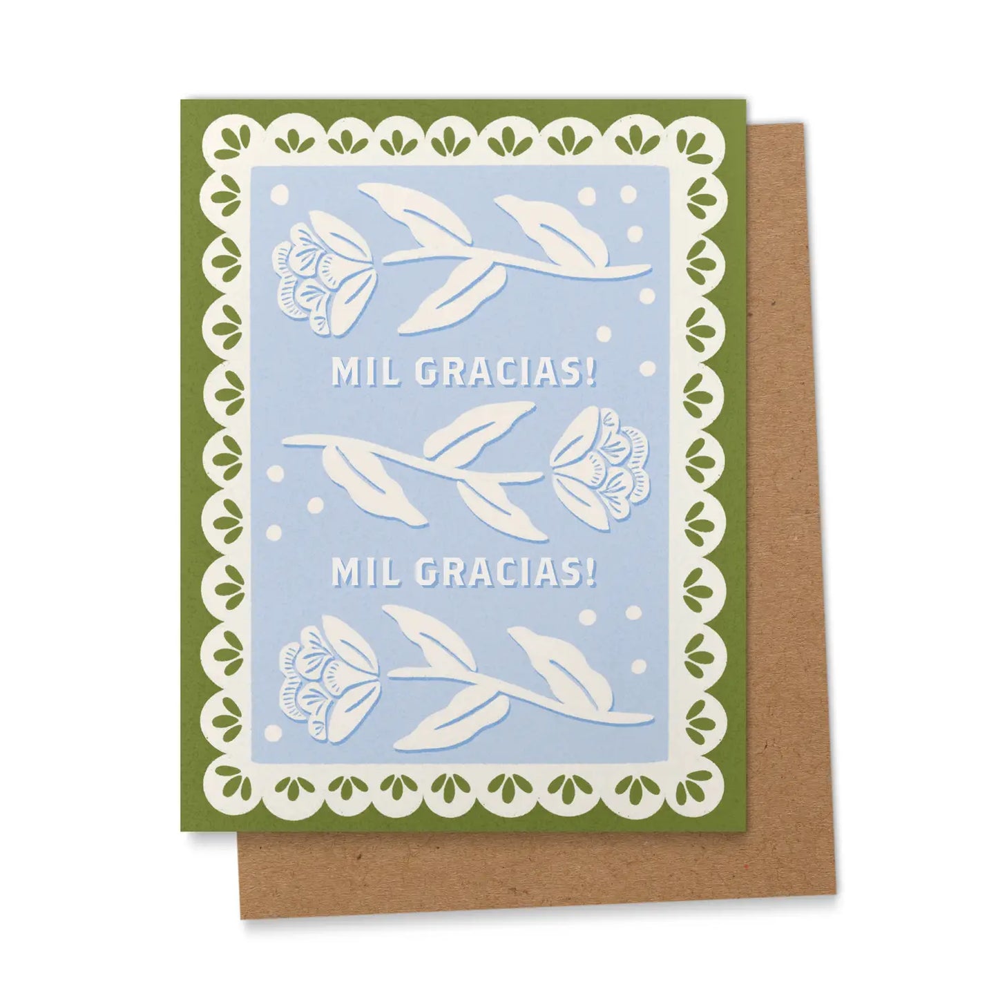 Mil Gracias - Papel Picado - Spanish Greeting Card