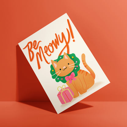 Be Meowy Greeting Card