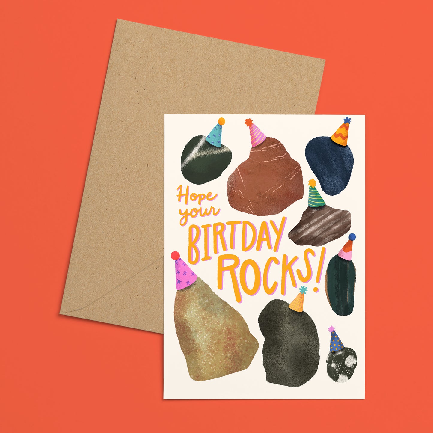 Your Birthday Rocks Greeting Card