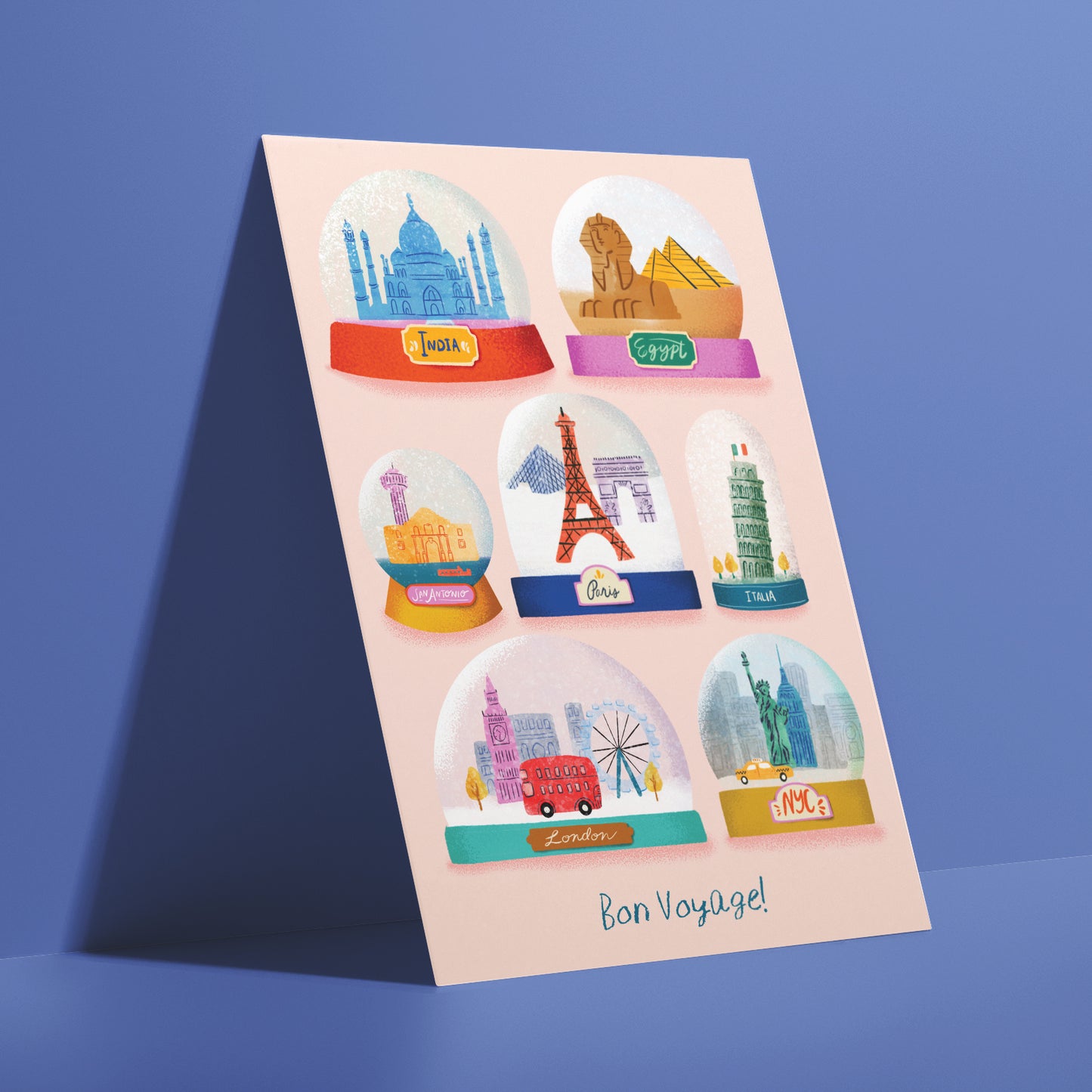 Bon Voyage Greeting Card