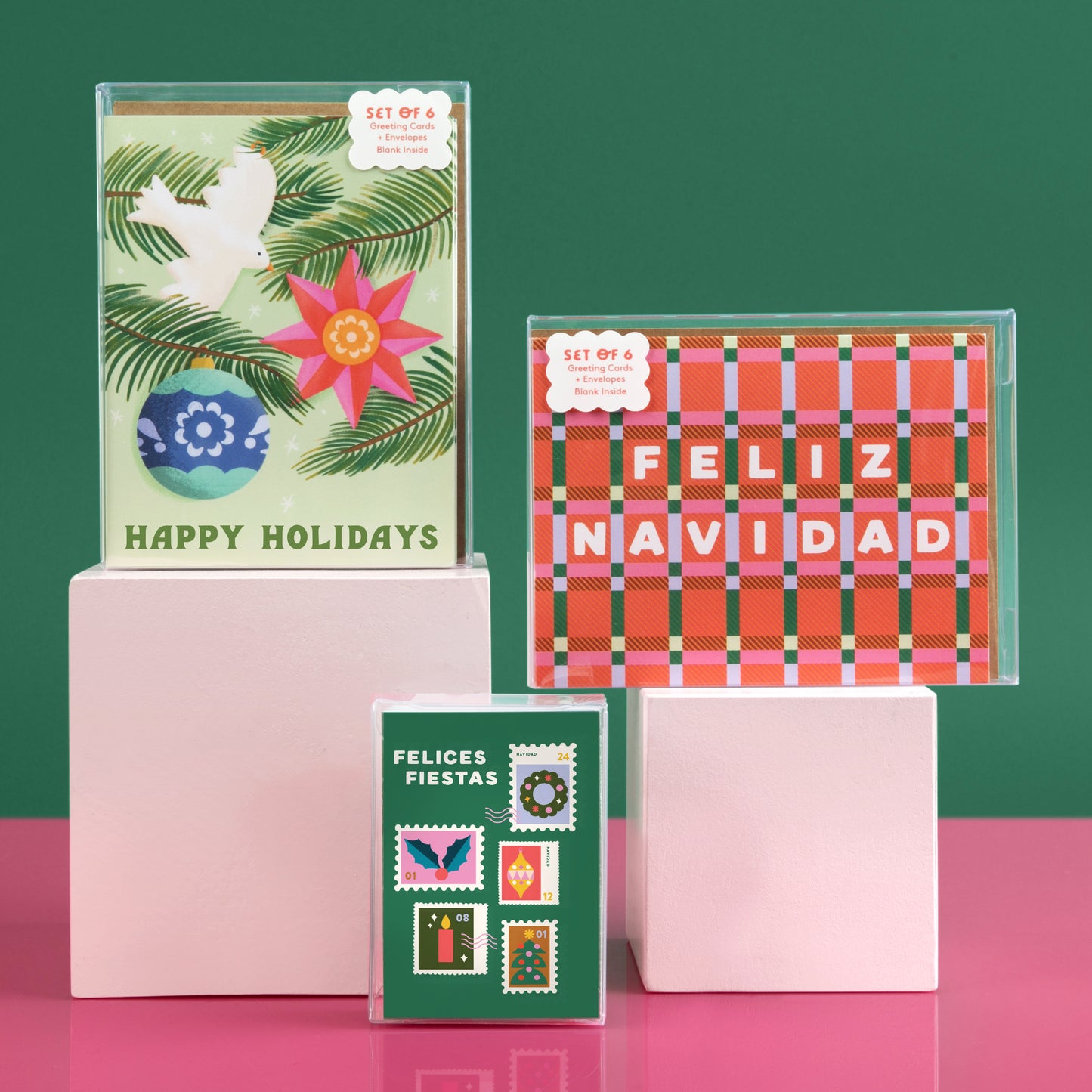 Mini Felices Fiestas Set of 8 Holiday Cards