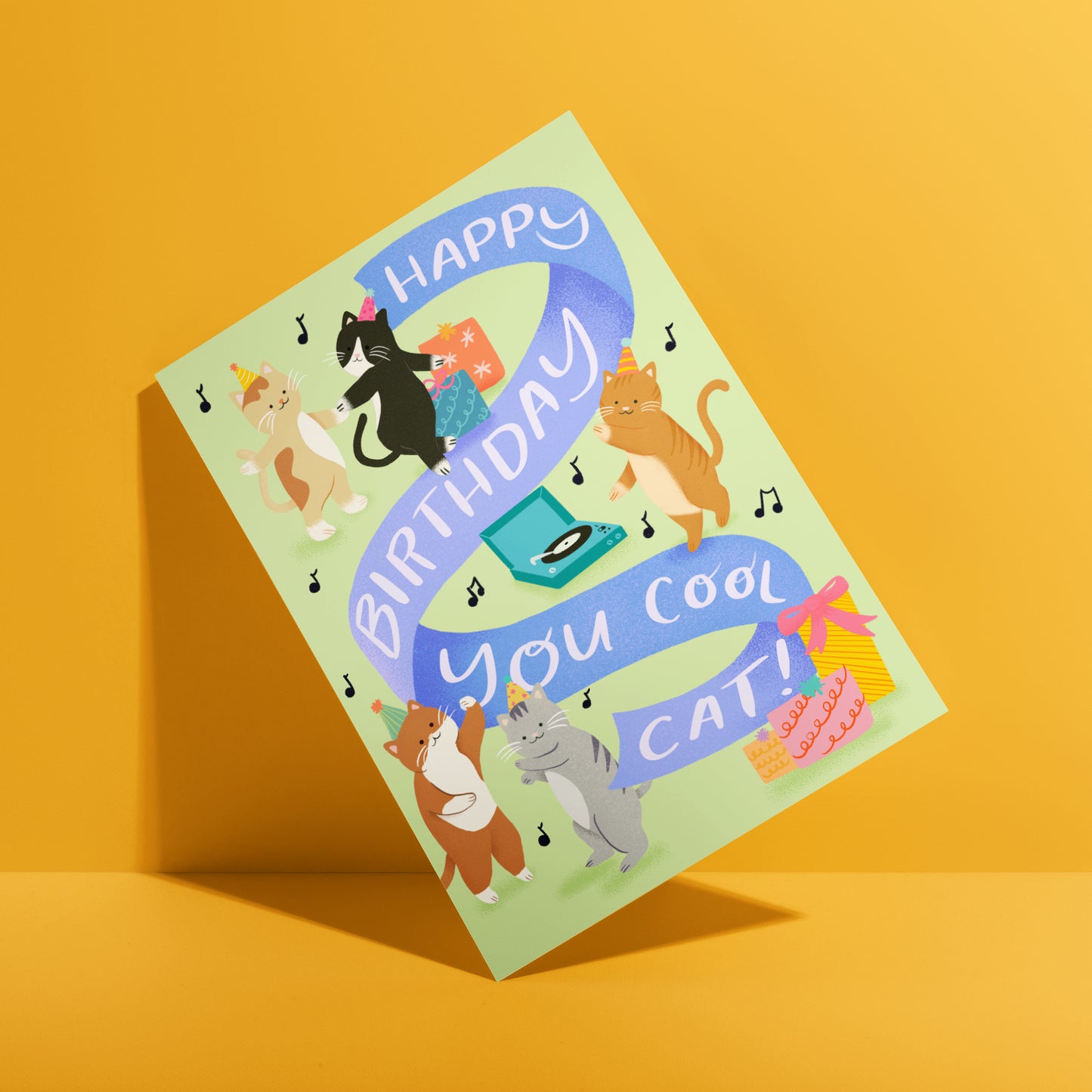 Happy Birthday You Cool Cat Greeting Card