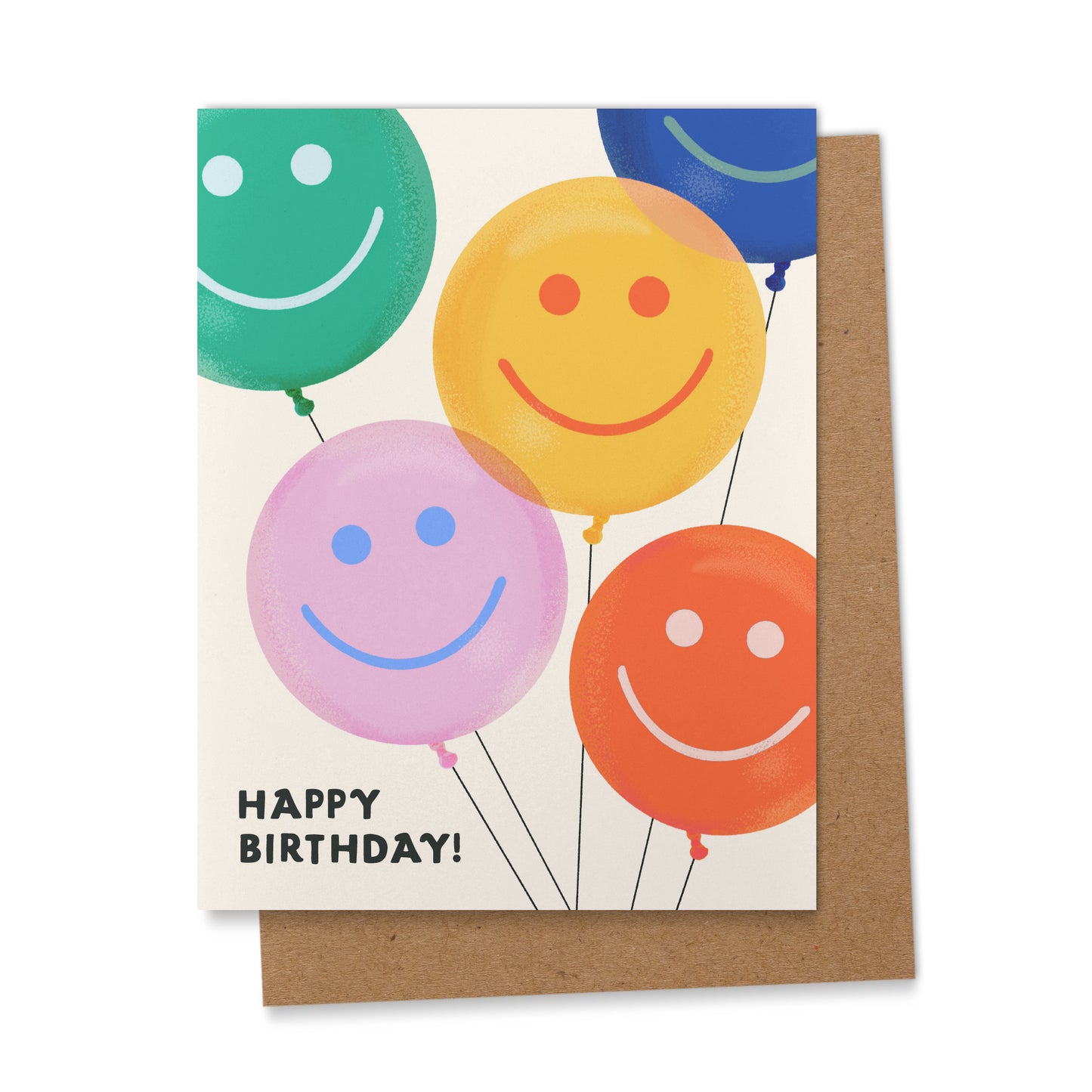 Happy Birthday Balloons Greeting Card