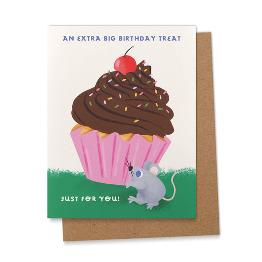 An Extra Big Birthday Treat Greeting Card