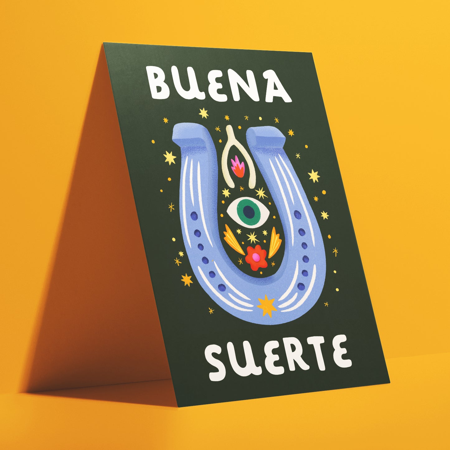 Buena Suerte - Good Luck - Spanish Greeting Card