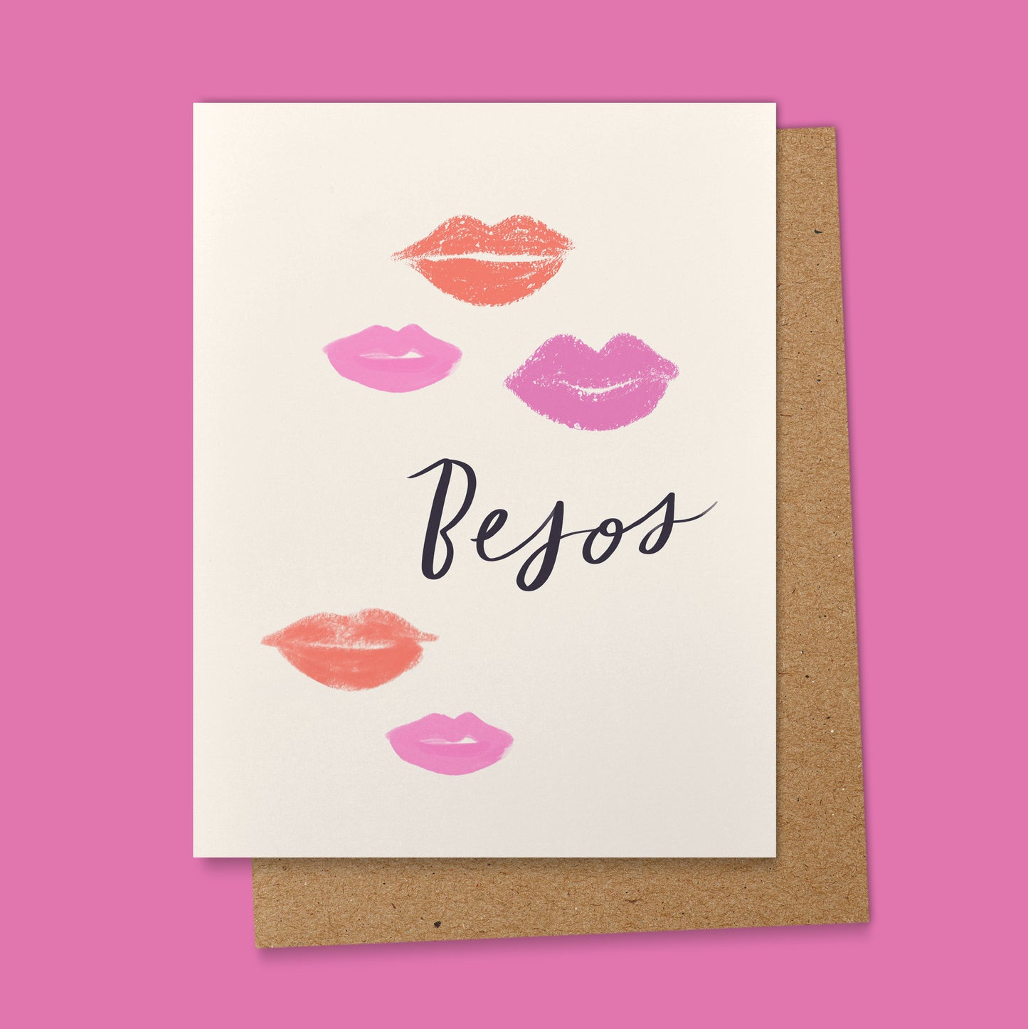 Besos Spanish Valentine's Card