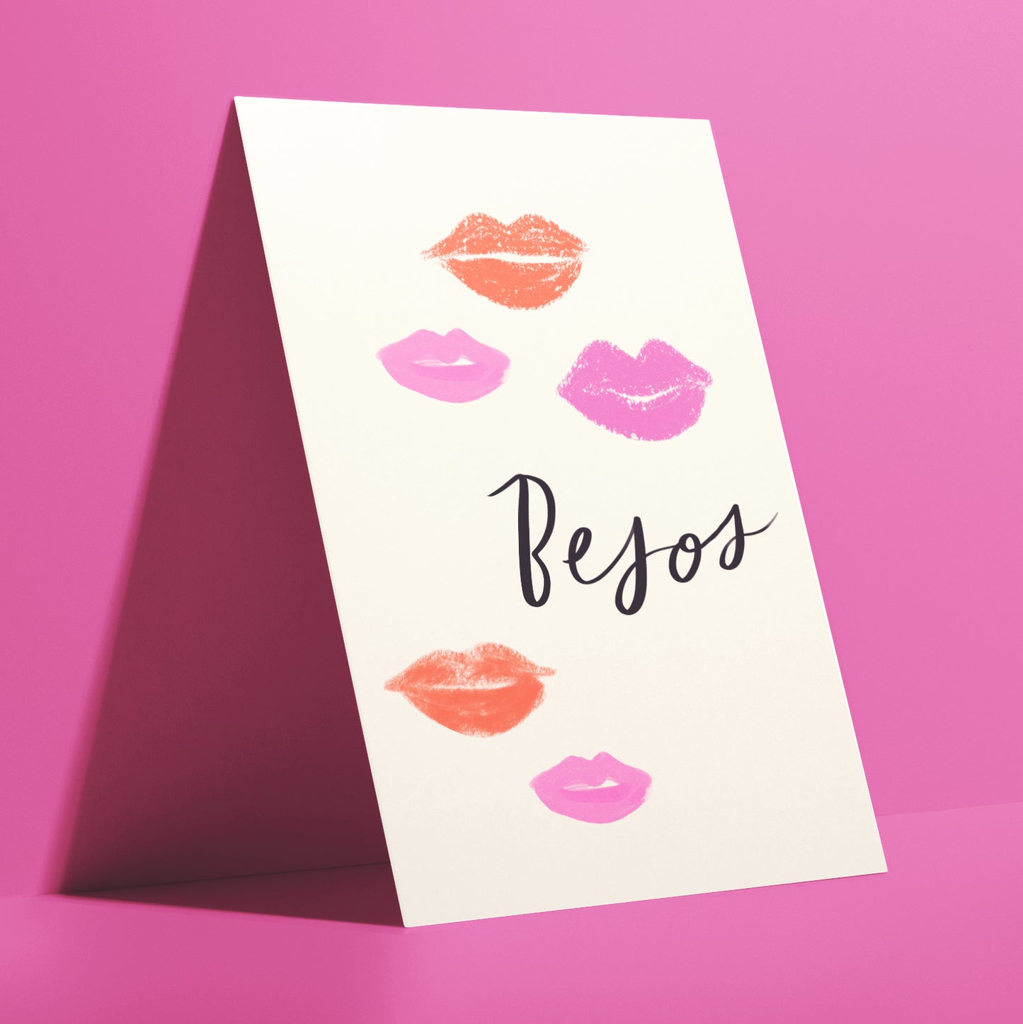 Besos Spanish Valentine's Card