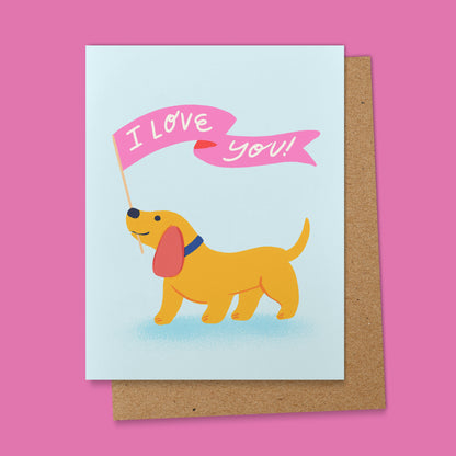 Puppy Love Valentine's Day Card