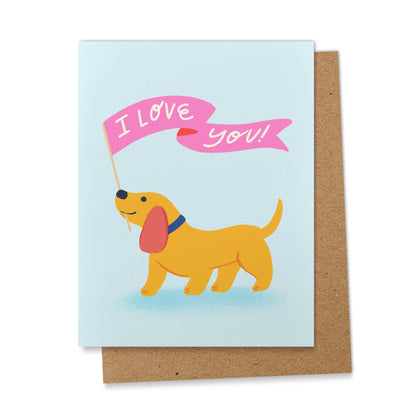 Puppy Love Valentine's Day Card