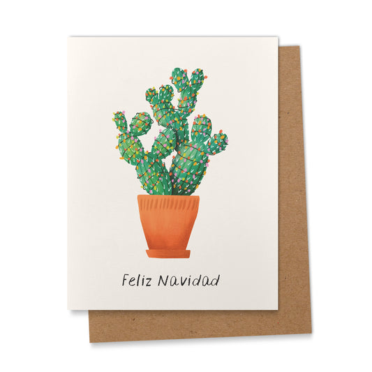 Southwestern Cactus Christmas Card