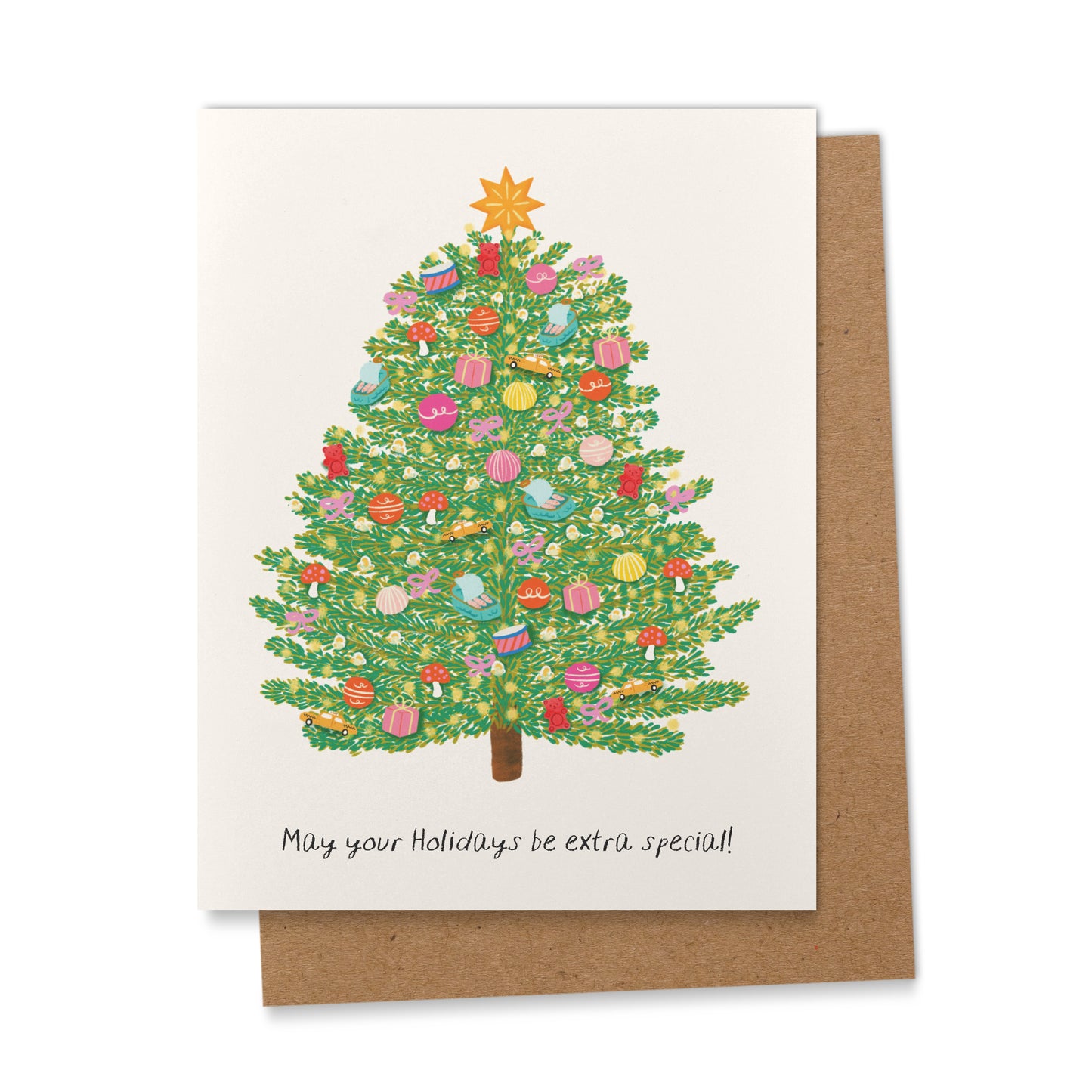 Extra Special Christmas Tree Greeting Card