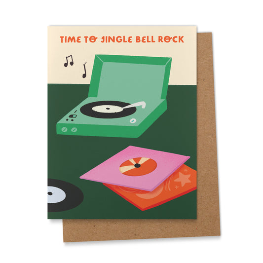 Time to Jingle Bell Rock Christmas Greeting Card