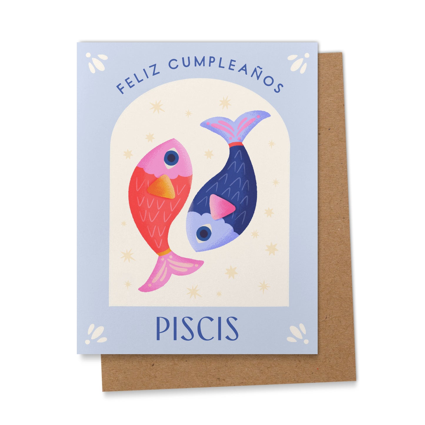 Piscis Spanish Zodiac Birthday Card