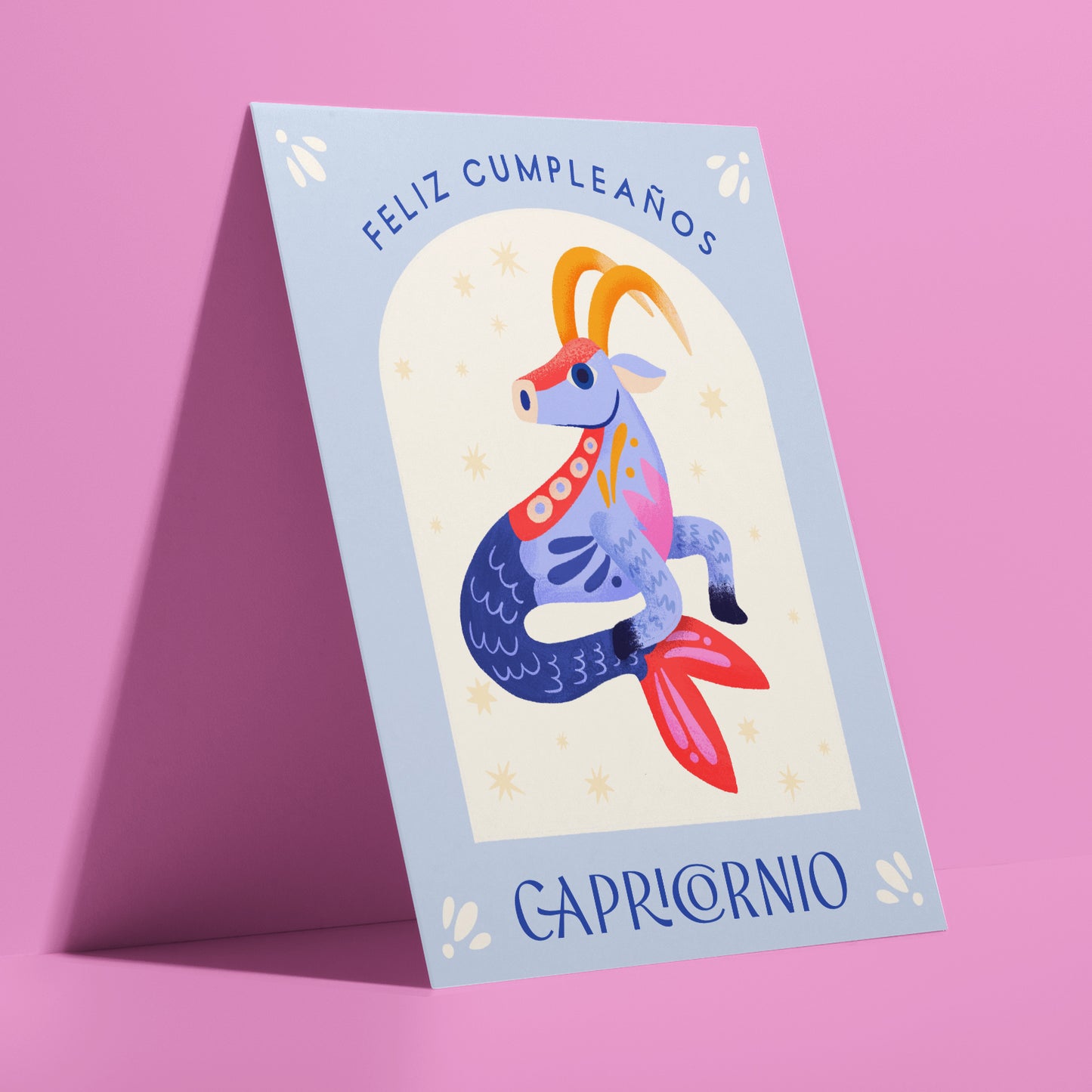 Capricornio Spanish Zodiac Birthday Card