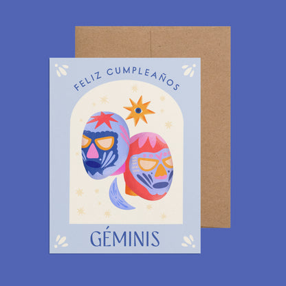 Géminis Spanish Zodiac Birthday Card