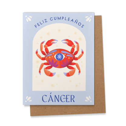 Cáncer Spanish Zodiac Birthday Card