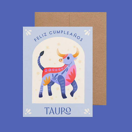 Tauro Spanish Zodiac Birthday Card