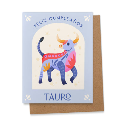 Tauro Spanish Zodiac Birthday Card