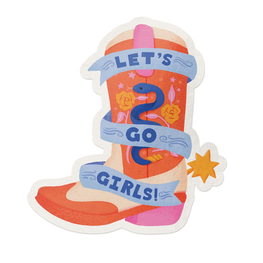 Let's Go Girls Vinyl Sticker