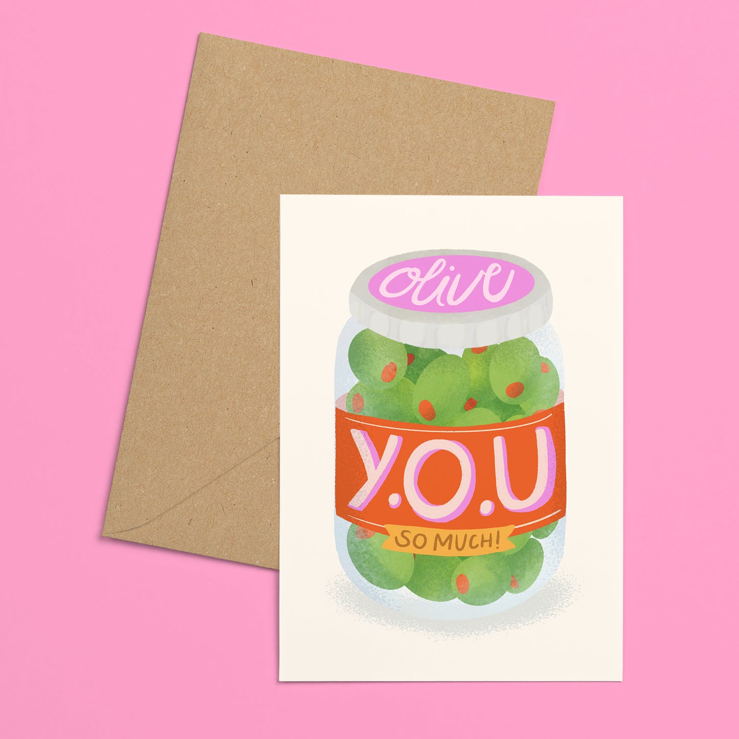 Olive You Greeting Card