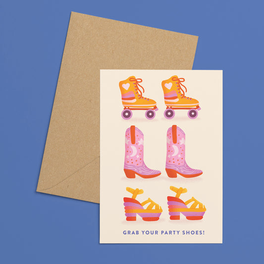 Grab Your Party Shoes Greeting Card