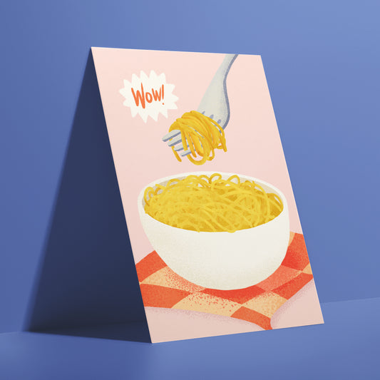 Anything is Pasta Bowl Greeting Card