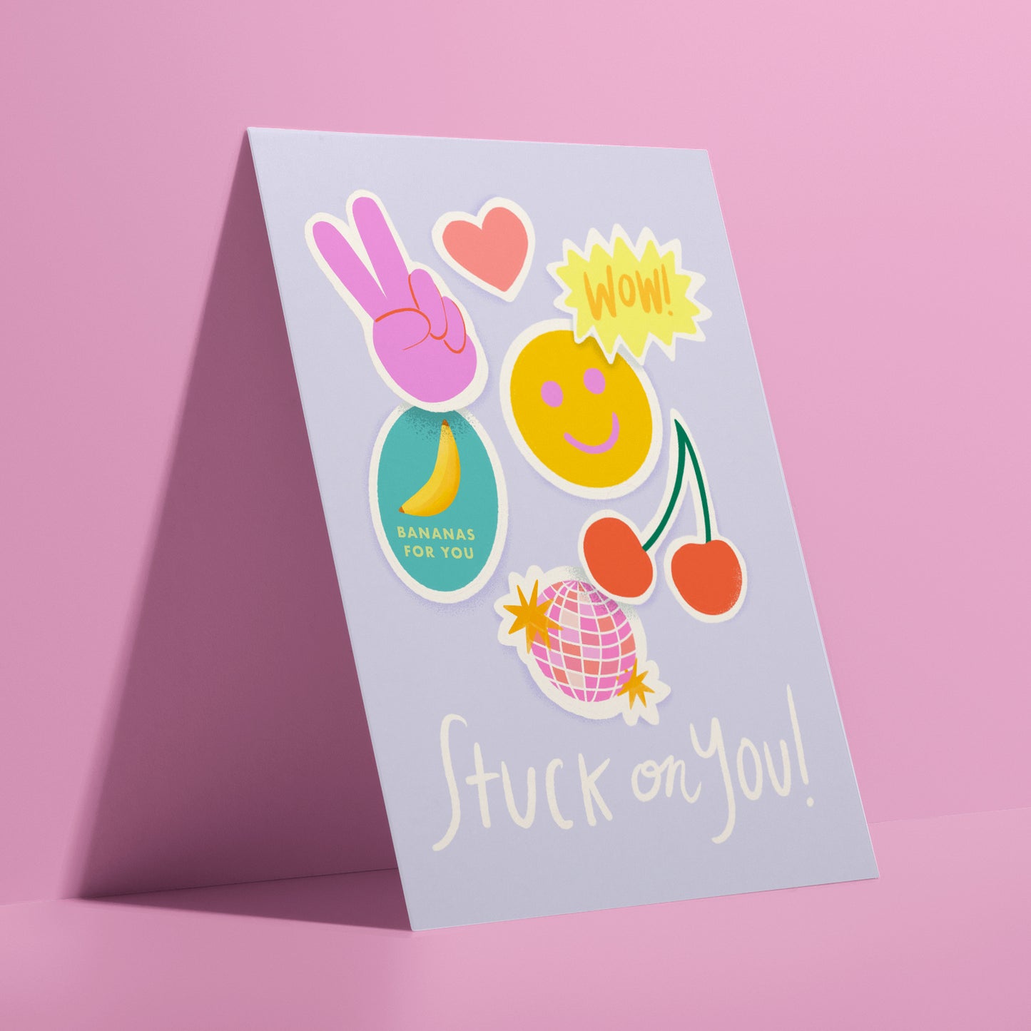 Stuck On You Greeting Card