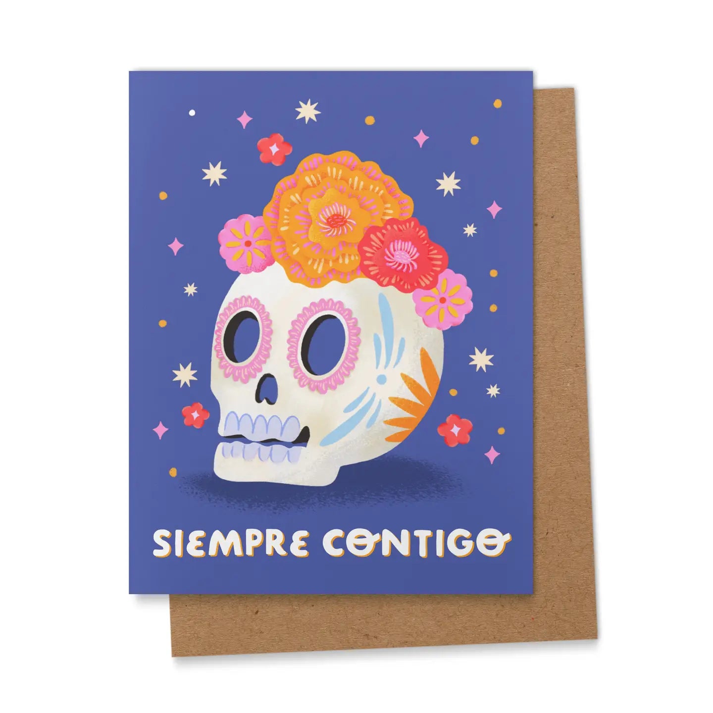 Contigo Siempre - Dia de los Muertos Greeting Card